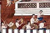 Detail from a mural painting with a 'Ramakien' motif - Thai version of the Indian Ramayana - from the temple complex of the Emerald Buddha, Bangkok (late 18th century) 